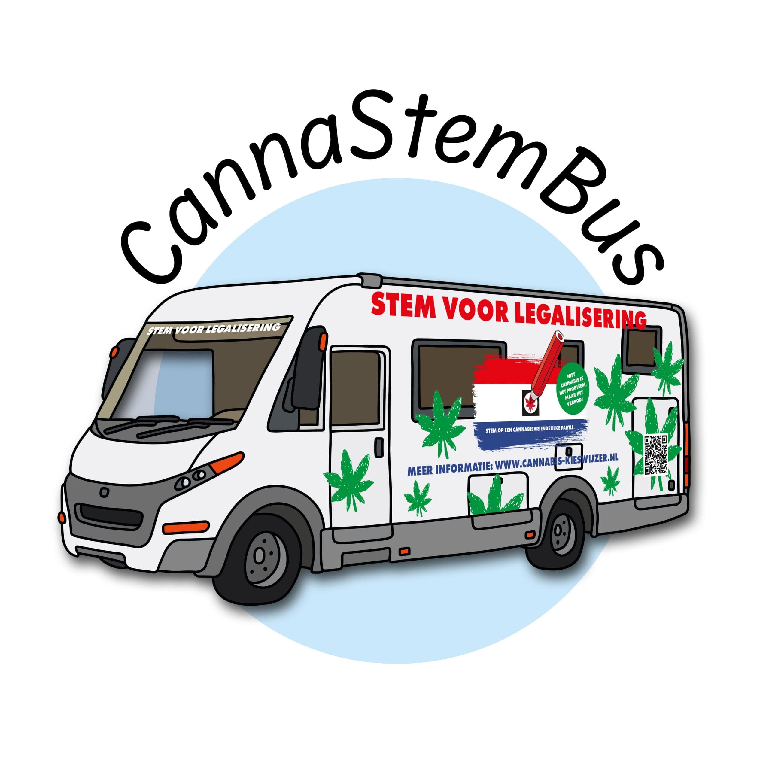 CannaStemBus rijdt weer door Nederland om de cannabisconsument naar de stembus te krijgen