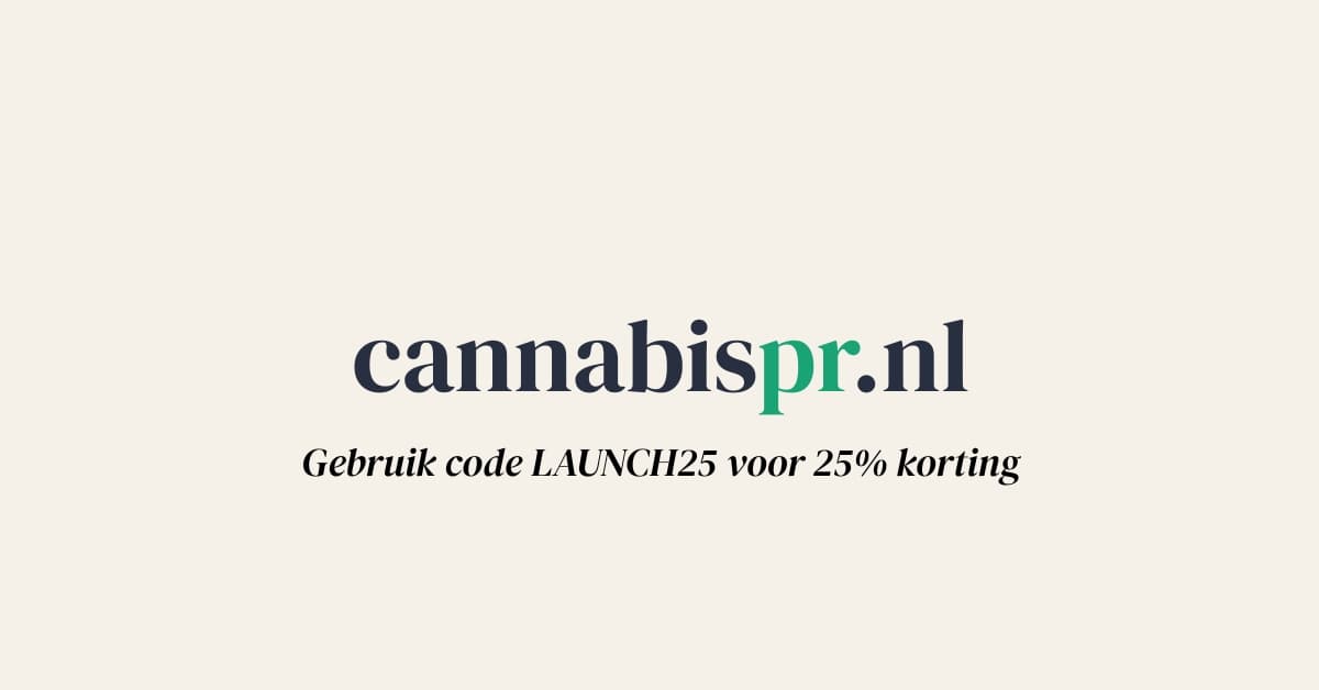 Cannabis Media Groep lanceert cannabispr.nl: persbericht-distributie voor de Nederlandse cannabisindustrie