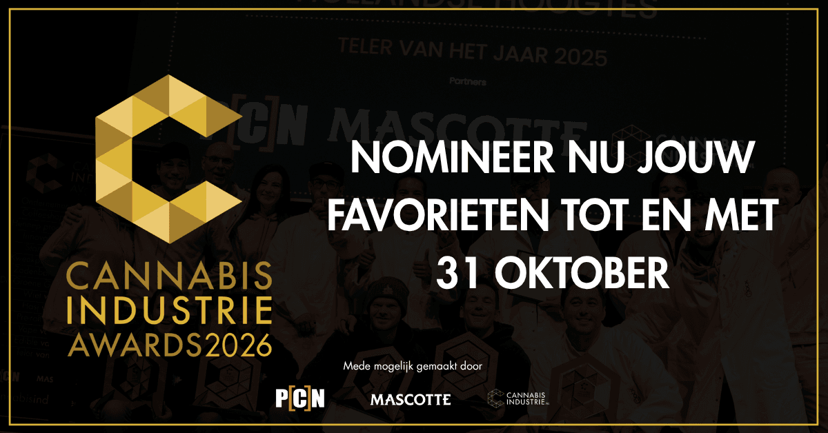 Headerafbeelding bij Nomineer nu jouw favorieten voor de Cannabis Industrie Awards 2026